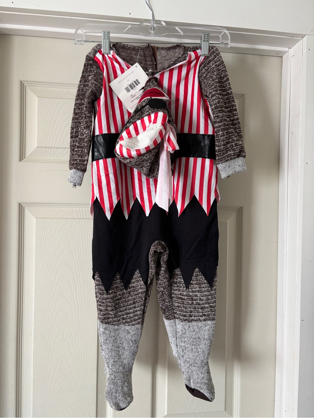 NWT 2 Piece Pirate Sock Monkey Size 2T Costume Cracker Barrel